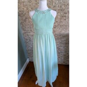 Kids Girls Dress Beading Neckline Chiffon Wedding Party Princess Prom Dress 14